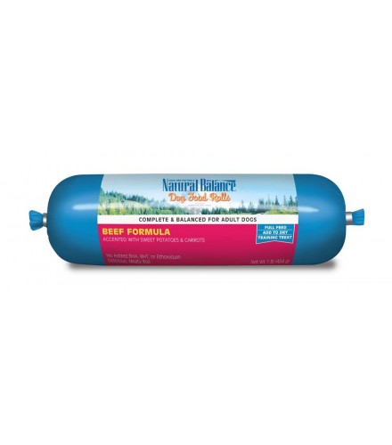 Natural Balance Beef Formula Dog Food Roll 1 lb